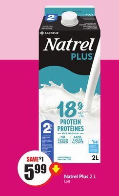 Chalo FreshCo Natrel plus 2 l offer