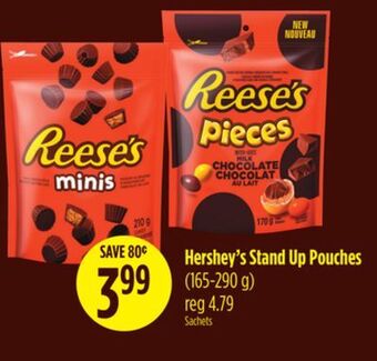 Chalo FreshCo Hershey's stand up pouches (165-290 g) offer