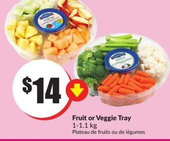 Chalo FreshCo Fruit or veggie tray 1-1.1 kg offer