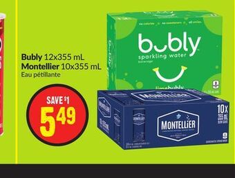 Chalo FreshCo Bubly 12x355 ml montellier 10x355 ml offer