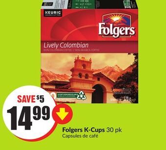 Chalo FreshCo Folgers k-cups 30 pk offer