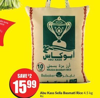 Chalo FreshCo Abu kass sella basmati rice 4.5 kg offer