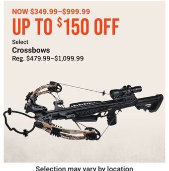 Bass Pro Select crossbows offer