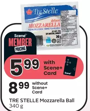 Sobeys Tre stelle mozzarella ball offer