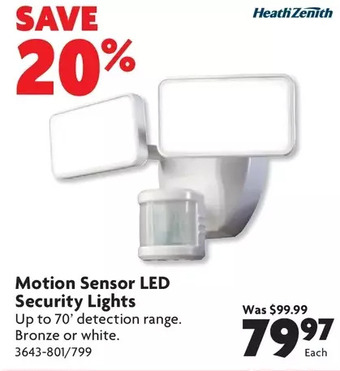 Home Hardware Motion sensor led security light offer