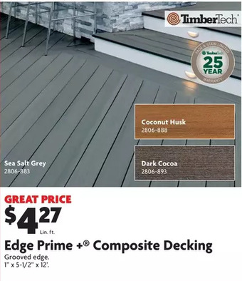 Home Hardware Edge prime + composite decking offer