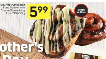 Foodland Gourmet cinnamon buns offer