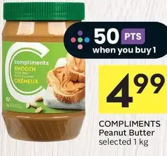 Foodland Compliments peanut butter offer