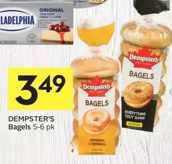 Foodland Dempster's bagels offer