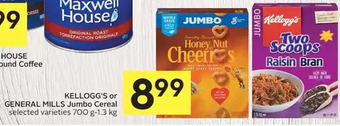 Foodland Kellogg's or general mills jumbo cereal offer