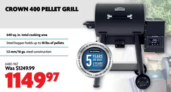 Home Hardware Crown 400 pellet grill offer
