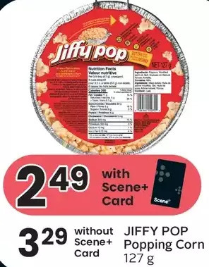 Foodland Jiffy pop popping corn offer