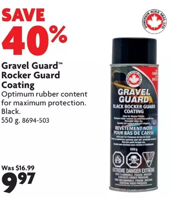 Home Hardware Gravel guard rocker guard coating offer