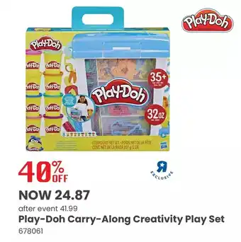 Toys R us Play-doh carry-along creativity set with 40 tools, 8 cans, and carrying case, non-toxic - r exclusive offer
