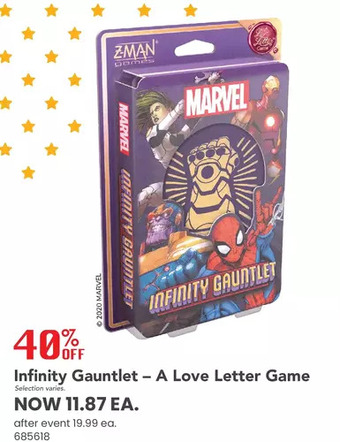Toys R us Infinity gantlet - a love letter - english edition offer
