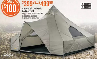 Cabela's Cabela's outback lodge tent offer