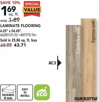 Lowe's Laminate flooring offer