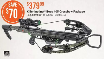 Cabela's Killer instinct boss 405 crossbow package offer
