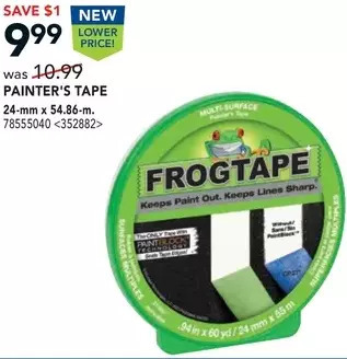RONA Frogtape painter's tape offer