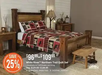 Bass Pro White river northern trail quilt set offer