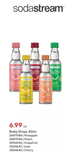 Staples Sodastream bubly drops offer