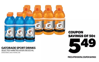Real Canadian Superstore Gatorade sport drinks offer