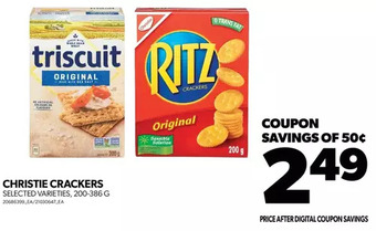 Real Canadian Superstore Christie crackers offer