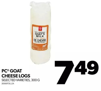 Real Canadian Superstore Pc goat cheese logs offer