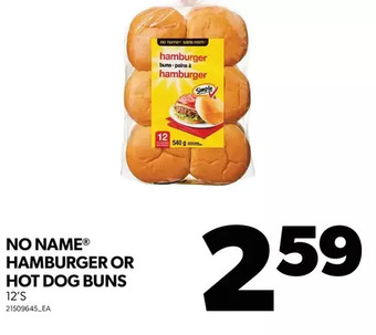 Real Canadian Superstore No name hamburger or hot dog buns offer