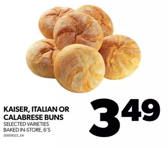 Real Canadian Superstore Kaiser, italian or calabrese buns offer