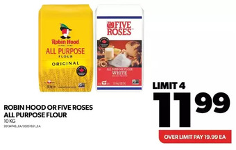 Real Canadian Superstore Robin hood or five roses all purpose flour offer