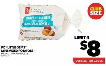 Real Canadian Superstore Pc little gems mini mixed potatoes offer
