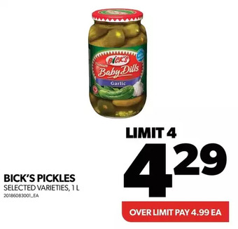Real Canadian Superstore Bick's pickles offer