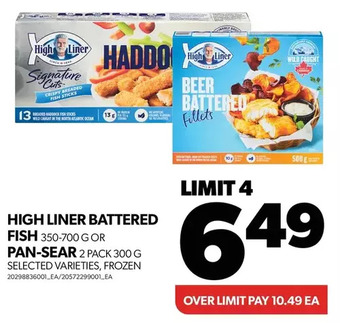 Real Canadian Superstore High liner battered fish or pan-sear offer