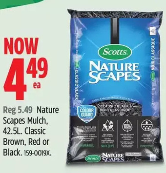 Canadian Tire Scotts nature scapes mulch offer