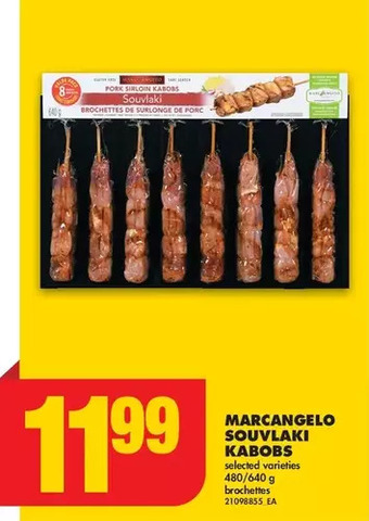 No Frills Marcangelo souvlaki kabobs offer