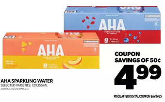 Real Canadian Superstore Aha sparkling water offer