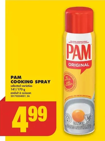 No Frills Pam cooking spray offer