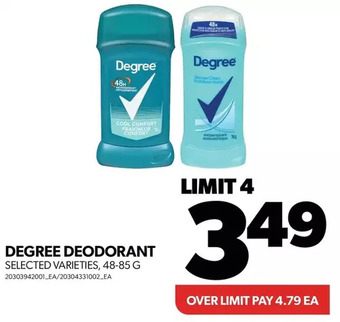 Real Canadian Superstore Degree deodorant offer