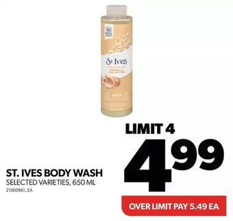 Real Canadian Superstore St. ives body wash offer