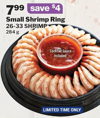 M & M Food Market Small shrimp ring with cocktail sauce offer