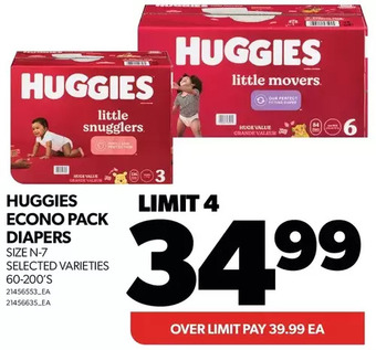 Real Canadian Superstore Huggies econo pack diapers offer