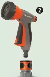 Canadian Tire Gardena front-trigger 7-pattern comfort nozzle offer