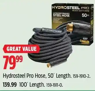 Canadian Tire Hydrosteel pro hose, 50' | 100' offer