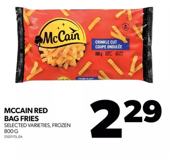 Real Canadian Superstore Mccain red bag fries offer
