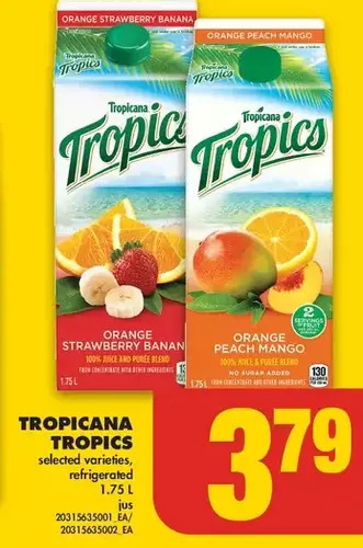 No Frills Tropicana tropics offer