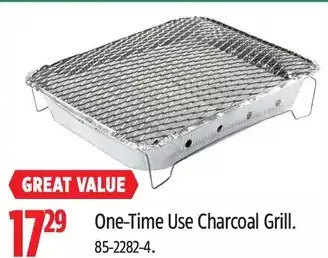 Canadian Tire One-time use charcoal grill offer