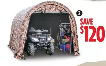Canadian Tire Camouflage round shed, 10 x 10 x 8' h offer