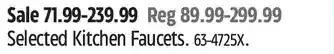 Canadian Tire Moen kitchen faucets offer