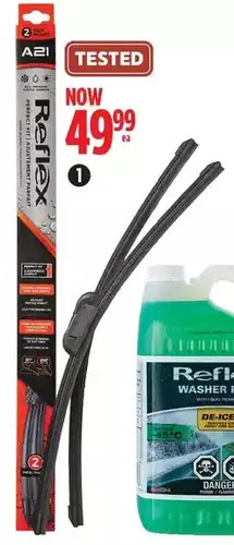 Canadian Tire Reflex perfect fit 2-pack wiper blades offer